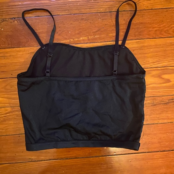 Sparkly Black Sequin Crop Top Medium/Large - Picture 2 of 3